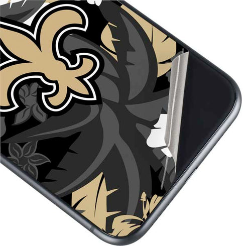 NFL New Orleans Saints Tropical Print iPhone 11 Skin